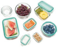 OXO Good Grips 3.5 Cup Smart Seal Glass Rectangle Food Storage Container, Clear