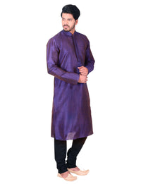 Manyavar Men's  Regular Fit Kurta & Churidar Set
