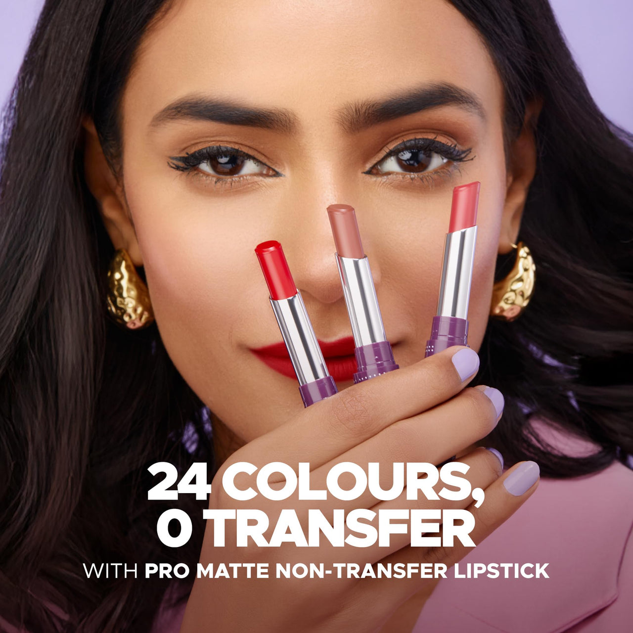 Hilary Rhoda Pro Matte Non-Transfer Lipstick | Waterproof & Smudge-Proof | 12-Hour Long Stay | 24 Shades Available | Highly Pigmented Matte Finish Lipstick | 2g - (Red Blooming | Shade 21)