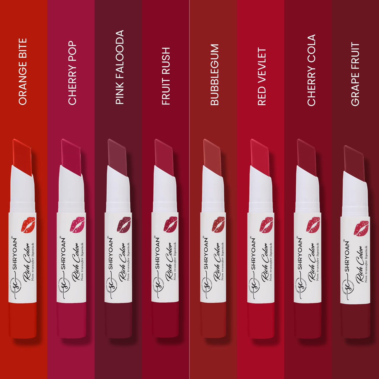 Shryoan Rich Color Non-Transfer Lipstick | Waterproof & Super Matte Finish | Long Stay Creamy Lipstick | Single Swipe Application (CREAMSICLE - 04)