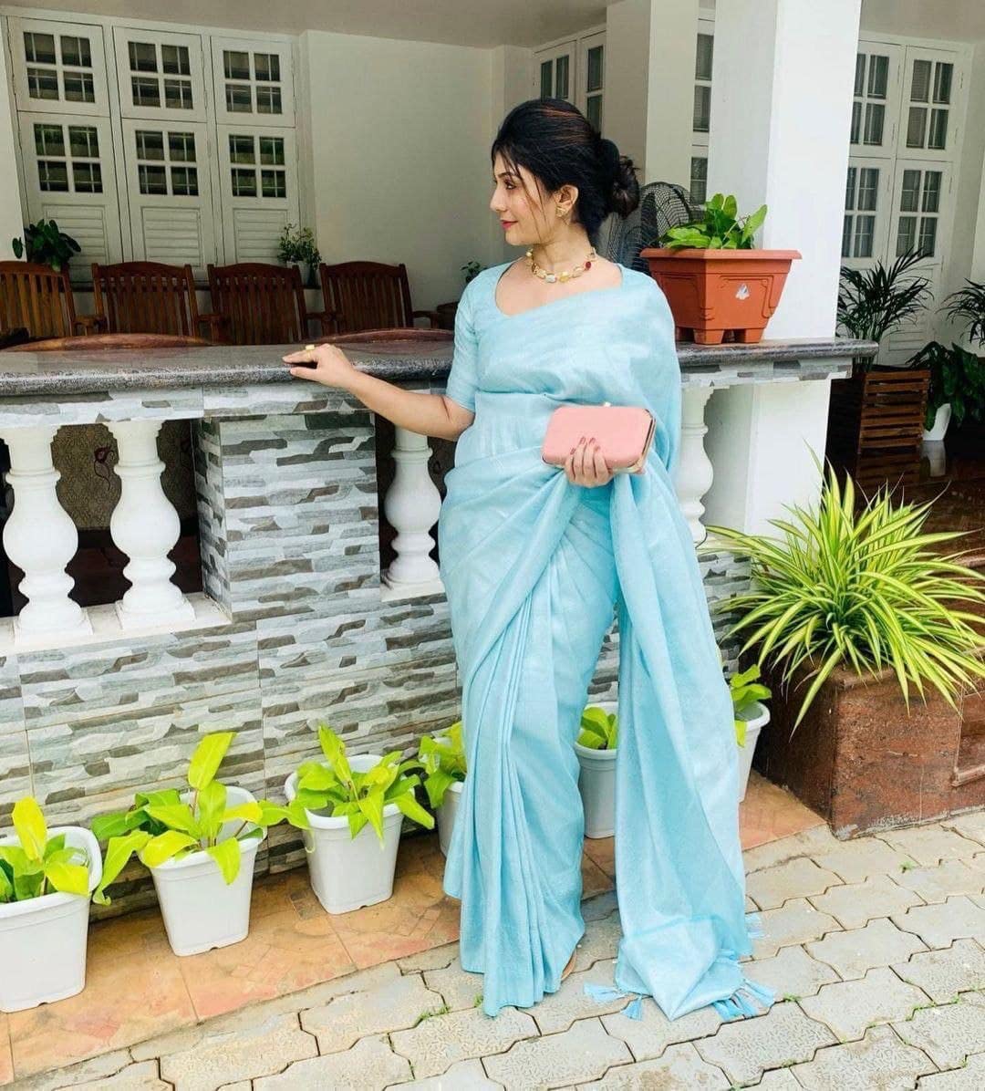 Avantika Fashion Women's  Soft Lichi Silk Banarasi Kanjivaram Saree With Blouse Piece