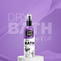 Wagging Tails Dry Bath Waterless Shampoo for Pets - 200ml - Pack of 2 | Fresh Natural Fragrance with Deep Cleansing for Grooming and Bathing for Dogs and Cats | Dry Bath waterless Shampoo