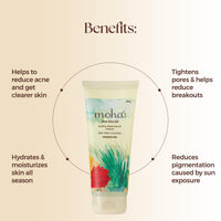 Moha Face Wash, Aloe Vera Gel & Herbal Scrub for Nourished and Bright Skin With Goodness Of Natural Herbs (100g - Combo Pack Of 3)
