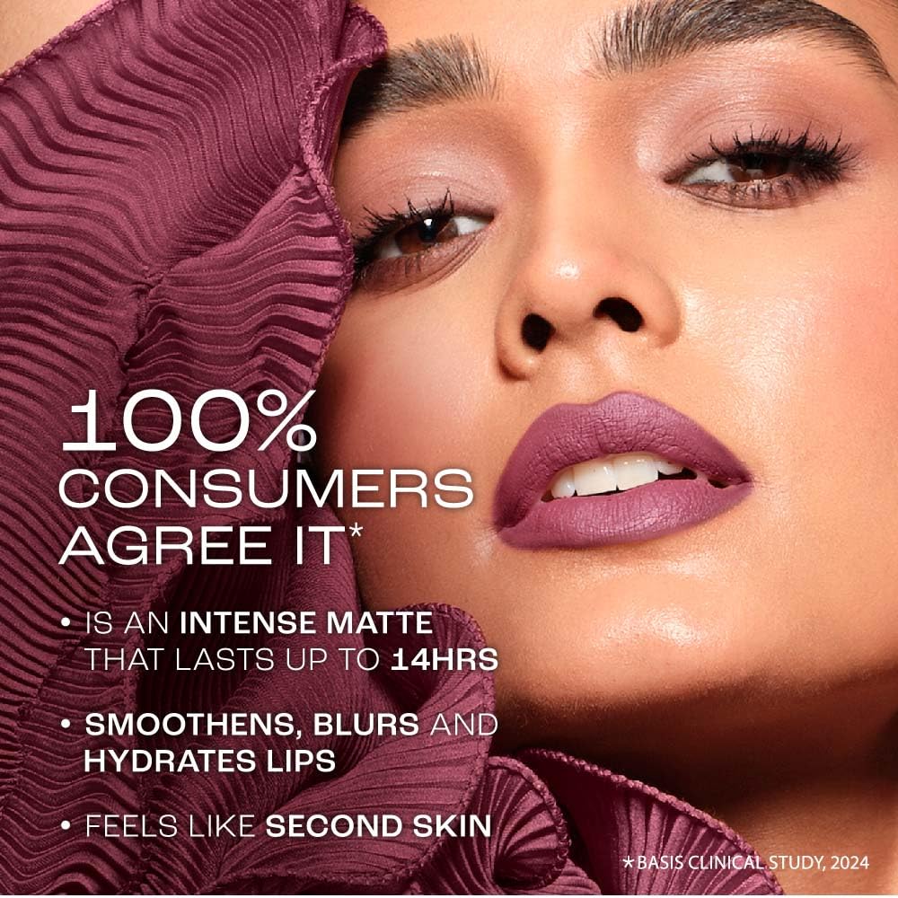 Lakmé Rouge Bloom Matte Lip Liquid, Matte Finish, Longlasting For Up To 14 Hours, Quick Drying & Transfer-Proof, Infused With Vita Rose For Smooth & Moisturised Lips - Enchanted Woods