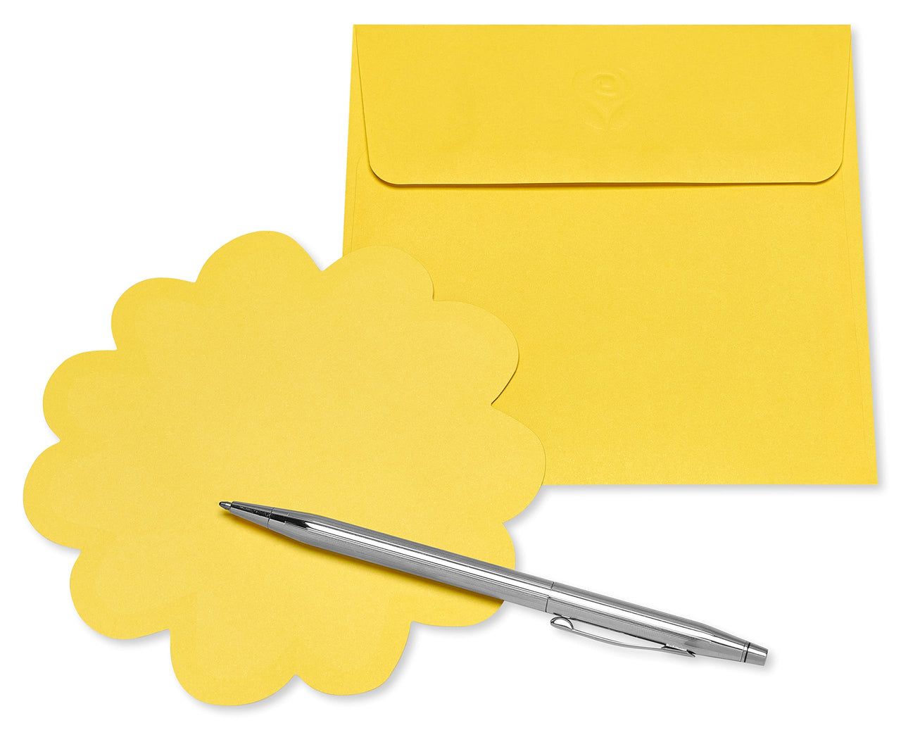 American Greetings Single Panel Blank Cards with Envelopes, Spring Shapes & Colors (100-Count)