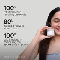 Gabit Salicylic Acid & Green Tea Face Moisturiser For Acne, Blackheads & Open Pores | Oil free, Lightweight Moisturizer, Exfoliates, Brightens skin |Ceramides, Niacinamide, CiCa |For Women & Men, 50ml