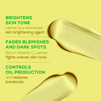 Joy Skin Fruits Lemon Brightening Face Wash 100ml x2 | with Vitamin C for Glowing Skin | Reduces Dark Spots, Removes Excess Oil & Dirt | For Normal to Oily Skin