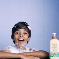 Tikitoro Kids Nourishing Body Wash | Pediatrician Approved | Vegan | Cleanses, Moisturizes & Nourishes Skin | Almond, Calendula, Pomegranate Extract | No Parabens & Sulphates, Age 4+ years (300ml)