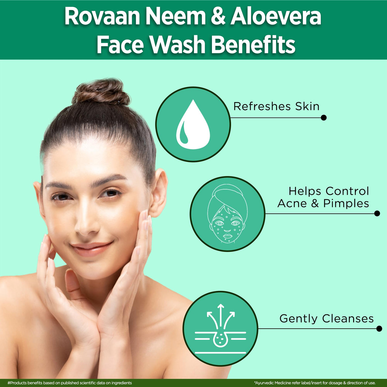 Multani Rovaan Face Wash |For All Skin Type with Neem & Aloe Vera |Get Tan Free Skin Care |100 Ml