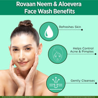 Multani Rovaan Face Wash |For All Skin Type with Neem & Aloe Vera |Get Tan Free Skin Care |100 Ml