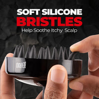 Beardo Scalp Massager for Hair with Removable Handle | Soft Silicone Bristles for Dry Massage, Oil & Shampoo | Massager Shampoo Hair Brush, Super Soft Bristles, Exfoliating | Scalp massager for Men & Women