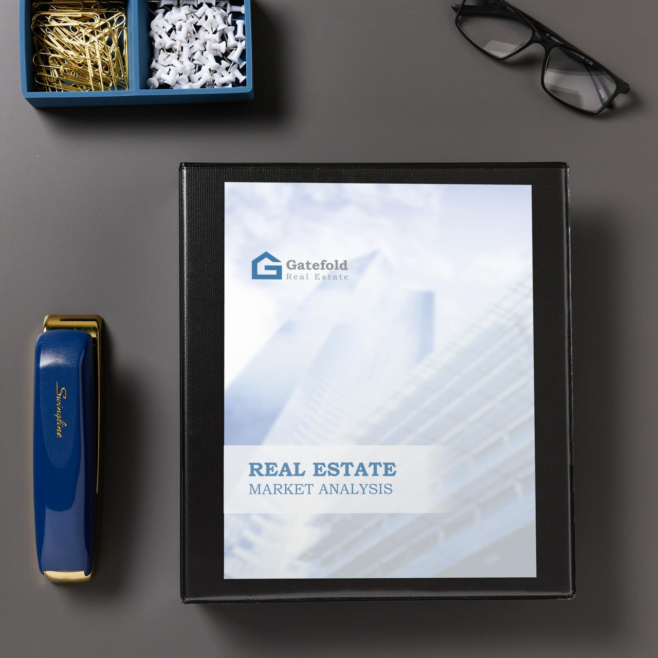 Avery Economy Showcase View 3 Ring Binder, 1 Inch Slant Rings, 1 Black Binder (19600) 1"