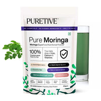 Puretive Pure Moringa Powder | Essential Nutrition Superfood, Helps Naturally Boost Energy Levels, Improves Stamina & Vitality, Rich In Vitamins & Minerals | Best Moringa Powder | 100gms