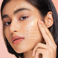 Lovechild Masaba Skip Everything Blurring Medium Coverage 4 In 1 Serum Skin Tint For All Skin Type, Natural Coverage, For Daily Use, With Sod Technology, Gossip Girlfriend, 30Ml