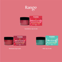 Rivona Naturals Strawberry Lip Scrub | Sugar + Niacinamide | For Men & Women| 8 gm