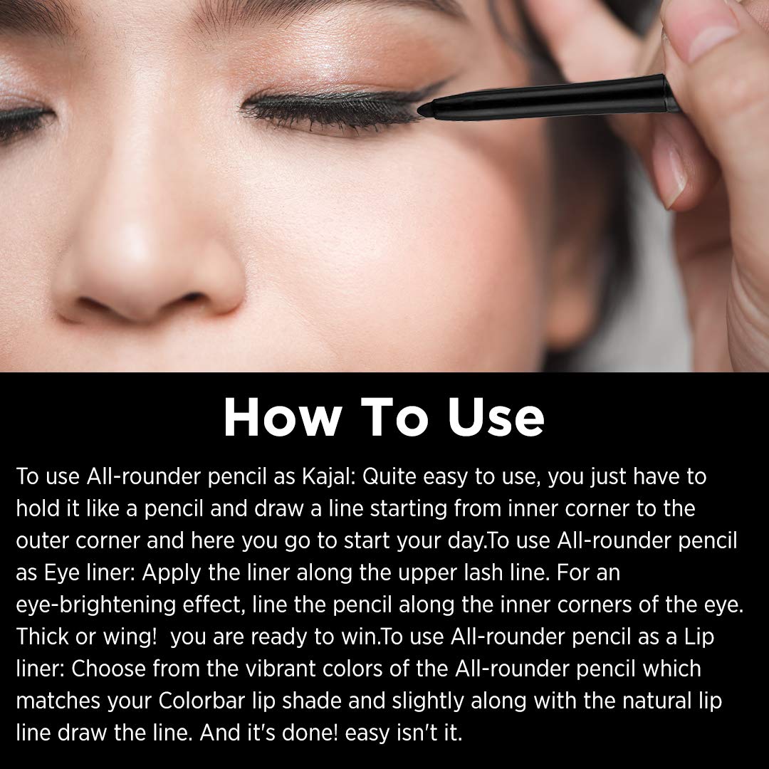 Colorbar All-Rounder Pencil-Blingy Bronze, Brown | Smudge Proof | Full Coverage | Combination | Waterproof