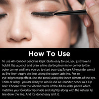 Colorbar All-Rounder Pencil-Blingy Bronze, Brown | Smudge Proof | Full Coverage | Combination | Waterproof