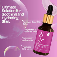 Yapidra Triple-Acid Peeling Serum with 25% AHA, 2% BHA & 5% PHA for deep exfoliation, smoother, radiant skin | Lightweight, fast-absorbing formula |30ml