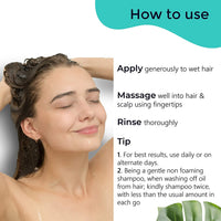 Pilgrim Sulphate Free Shampoo for women & men | Mild shampoo for hair-fall control with argan oil, camellia & white lotus for dry & frizzy hair | Korean skin care products | 200 ml + 200 ml