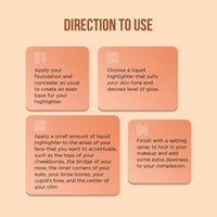 Shryoan Liquid Highlighter| Shimmery Glow for All Skin Tones | Lightweight Cream Formula for Full Coverage, Long-Lasting Glow for Radiance & Paraben-Free (15g)