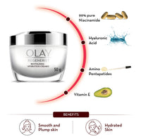 Olay Regenerist Advanced Anti Aging Revitalising Hydration Skin Cream (Moisturizer) SPF 15, 50G