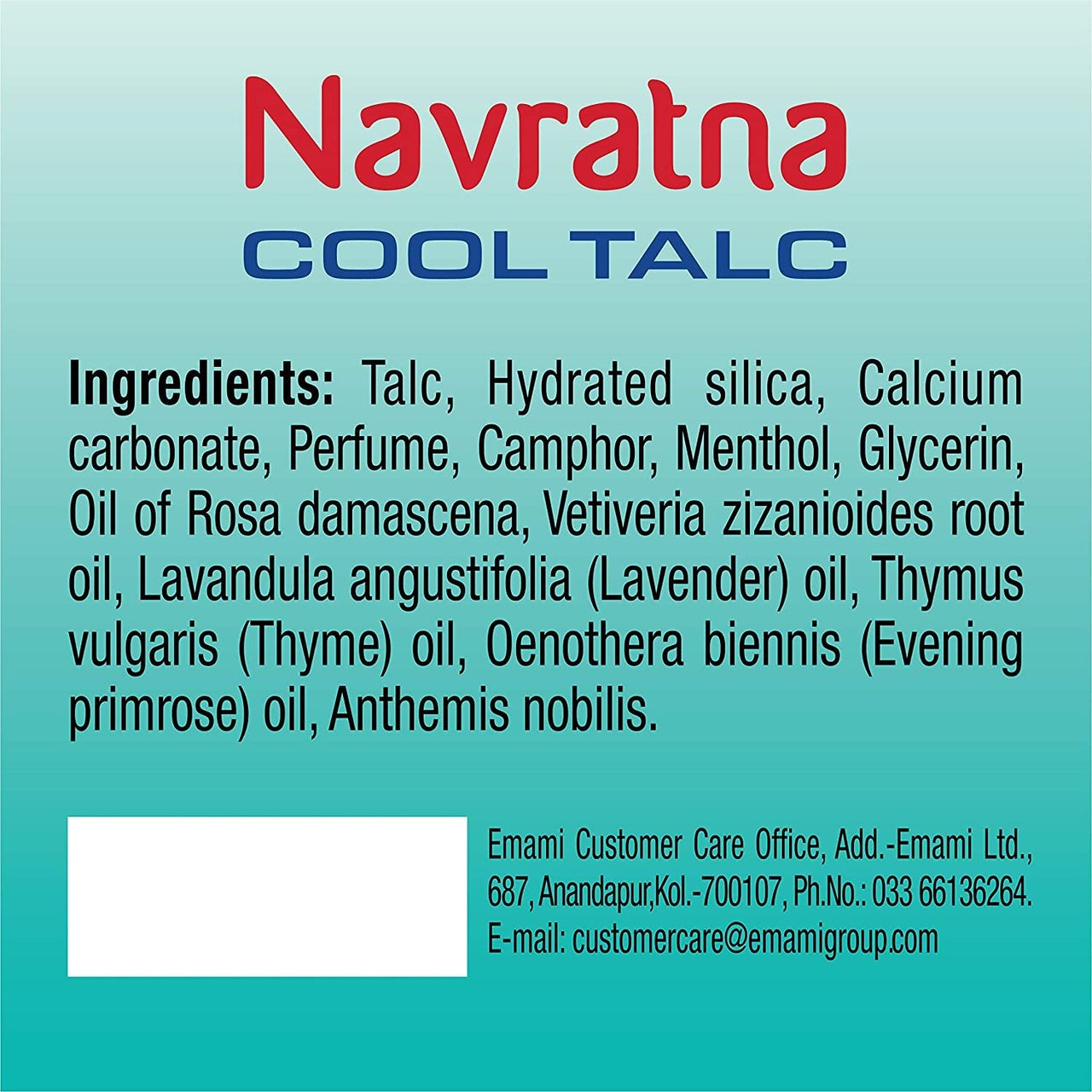 Navratna Cool Talc Active Deo | Talcum Powder | Body Odour Protection & Strong Cooling Effect | Long Lasting Freshness & Fragrance, 400gm
