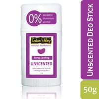 INDUS VALLEY Unscented Daily use Deodrant Stick with Long Lasting for Unisex, 50g