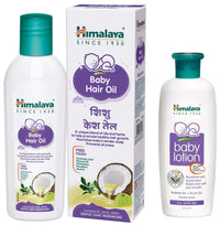 Himalaya Baby Hair Oil 200 ml(1 Count) & Himalaya Baby Lotion (100ml)