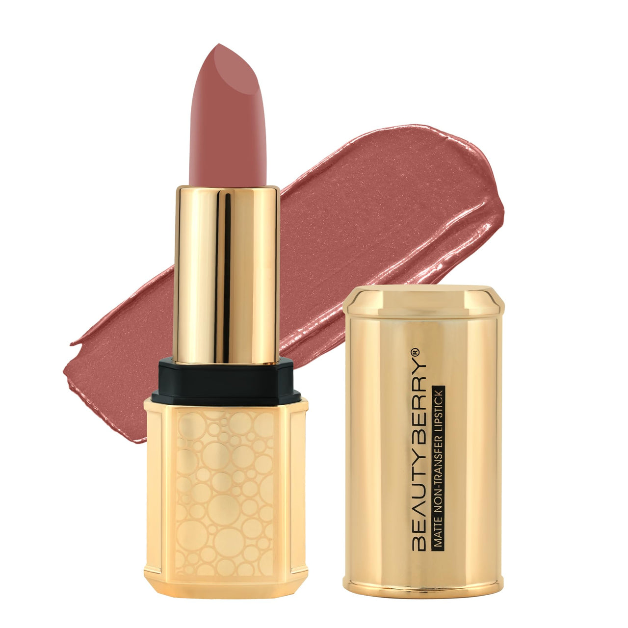 Beauty Berry Bold Babe Non-Transfer Matte Lipstick | Highly Pigmented, Lightweight, Smudge Proof & Waterproof Lipstick | Single Swipe Application, Long Lasting Lipstick for Women (Rouge)