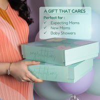 Orimii You’re Doing Amazing’ Pregnancy Self-Care Gift Box | Leg & Foot Relief Gel, Barrier Repair Lotion, Fragrance-Free Lip Balm & Overnight Face Mask | Thoughtful Baby Shower Gift for Moms-to-Be