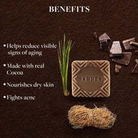 Sadhev Organic Vetiver And Chocolate Bathing Soap For Damaged Skin Chemical Free- 125g (Pack of 1)