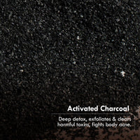 Nat Habit Detox Charcoal Butter Bath Soap With Ayurvedic Cold Processed For Detoxification, Tan Removal, Blackheads &Skin Soothing (125gm)