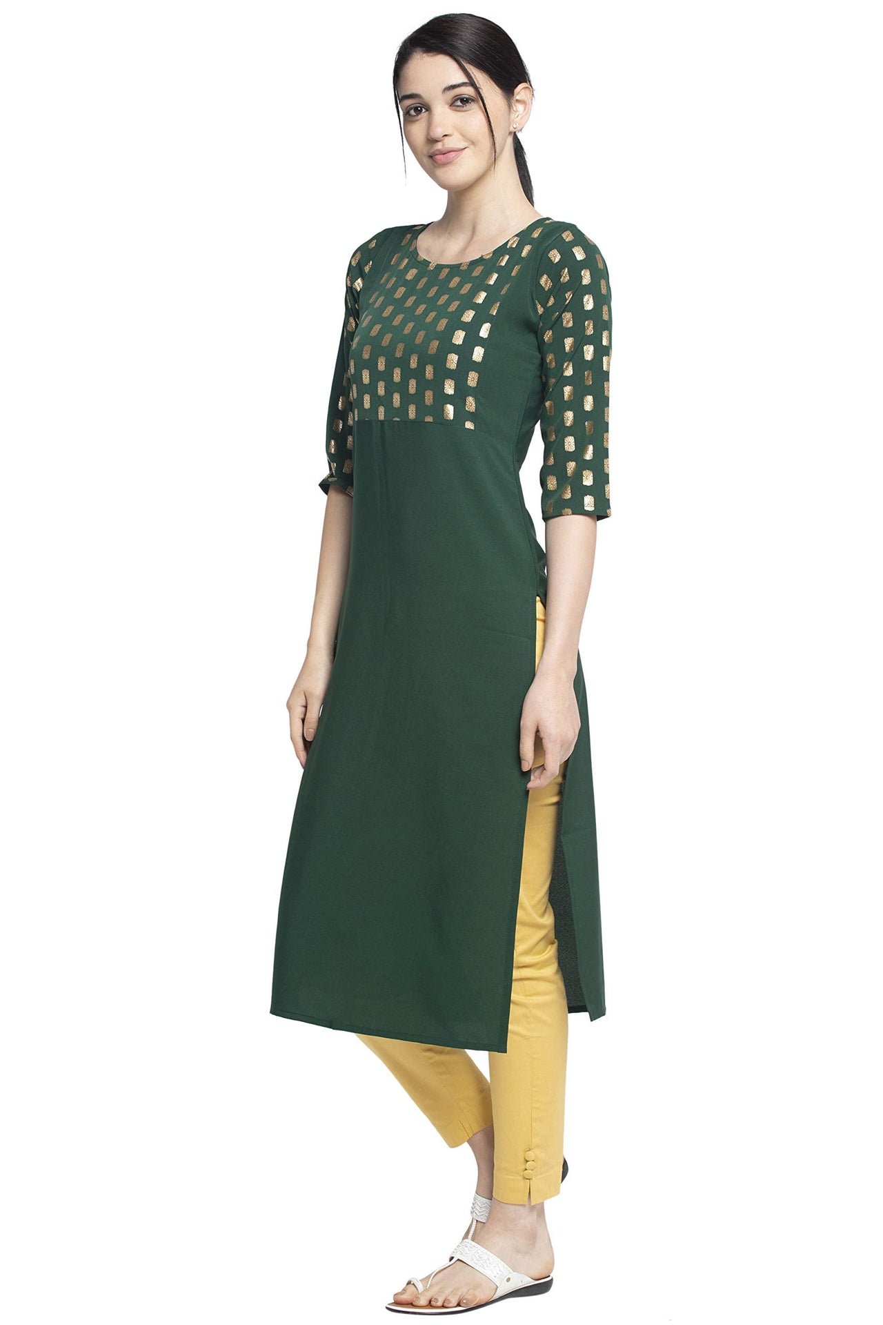 ALC Creation Women's  Crepe Skinny Kurta