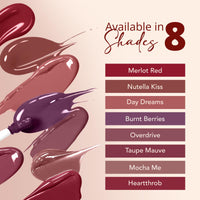 Carlton London Matte Liquid Lipstick Smudge-Proof | Long Lasting | Highly Pigmented |Makeup Gift Set - 8 CLGCYT8_1.7ml