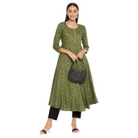 Tissu Women's  Floral Printed Kurta