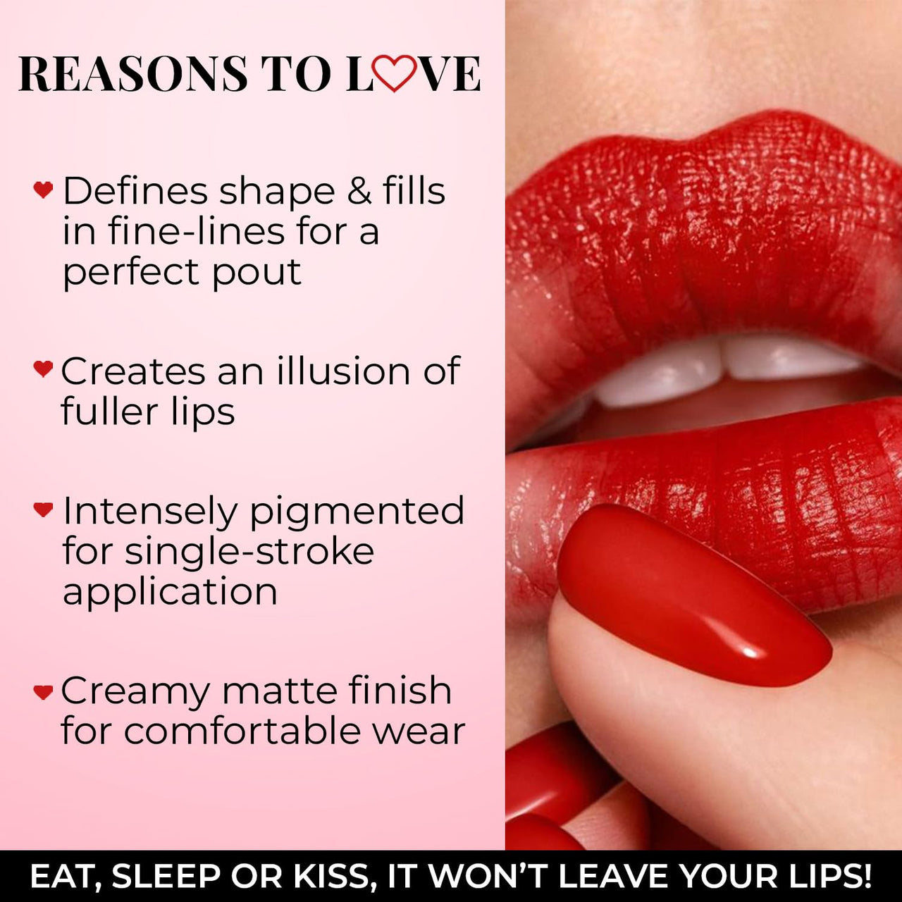 Just Herbs Fill & Define Lip Liner with Shea Butter and Coconut Oil Transfer Proof Long Lasting Creamy Matte Finish Lip Liner (Chilli Pepper, 0.3g)