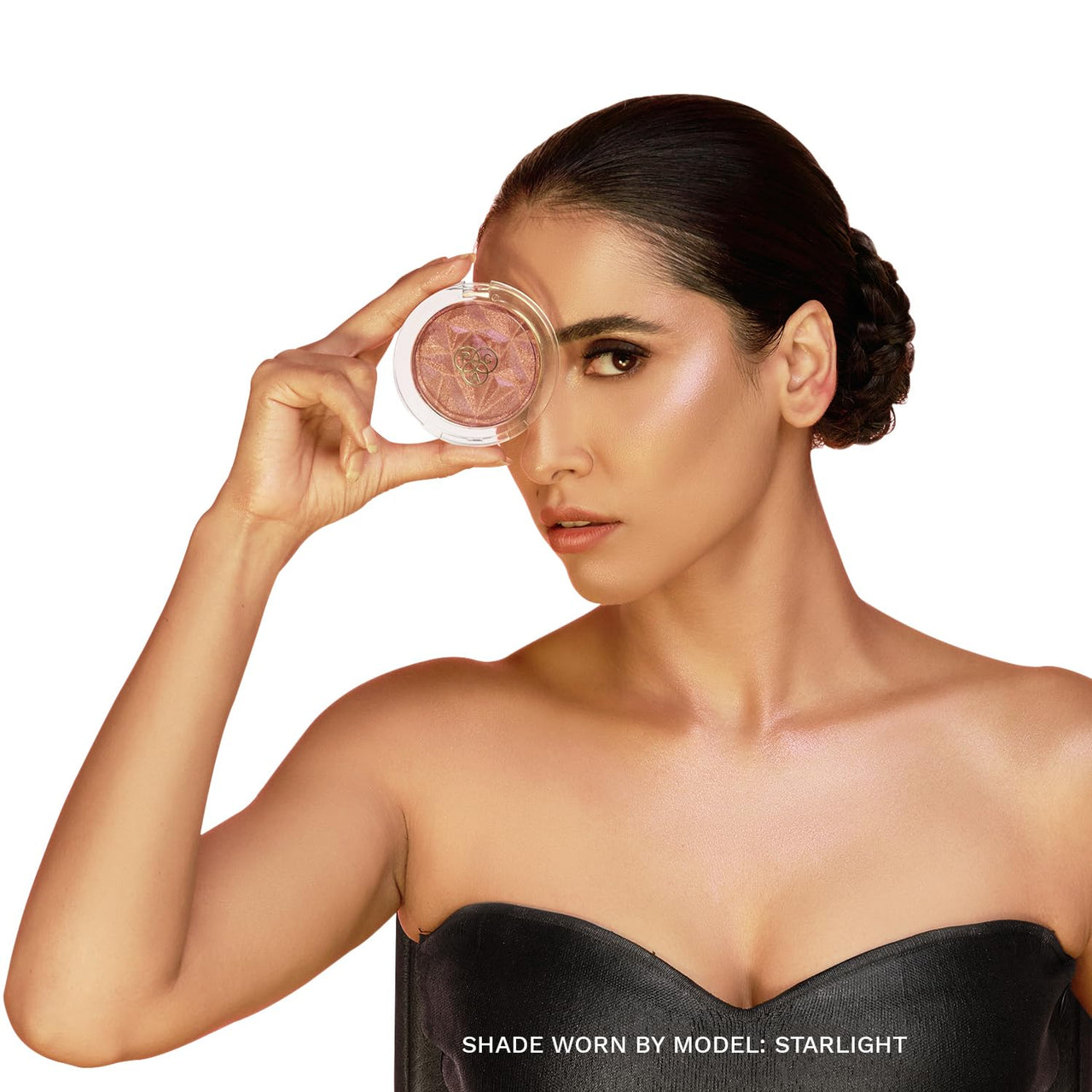 PAC Killer Glow Powder Highlighter (Starlight) | Glamourous Luminous Shine | Blend of Micro Pearls | Silky Smooth Buttery Texture for One Swipe Application | Sparkling Pink Gold