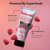 Naturali Hydrating Oil Control Face Wash with Red Raspberry Oil & Marula Oil | Deep Cleansing | Oil Control | Hydrating | Ideal for Oily Skin | 100ml