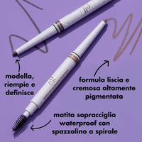 e.l.f. Instant Lift Waterproof Brow Pencil, Long-Lasting Eyebrow Pencil For Grooming & Shaping Brows, Vegan & Cruelty-free, Deep Brown