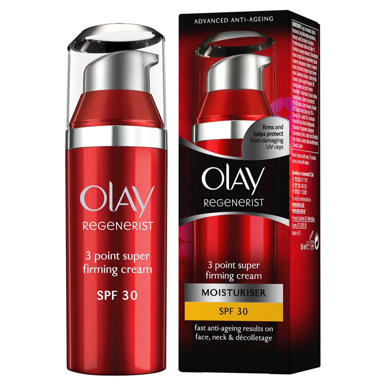 Olay Regenerist 3 Point Super Firming Moisturiser Cream Spf30-50 Ml