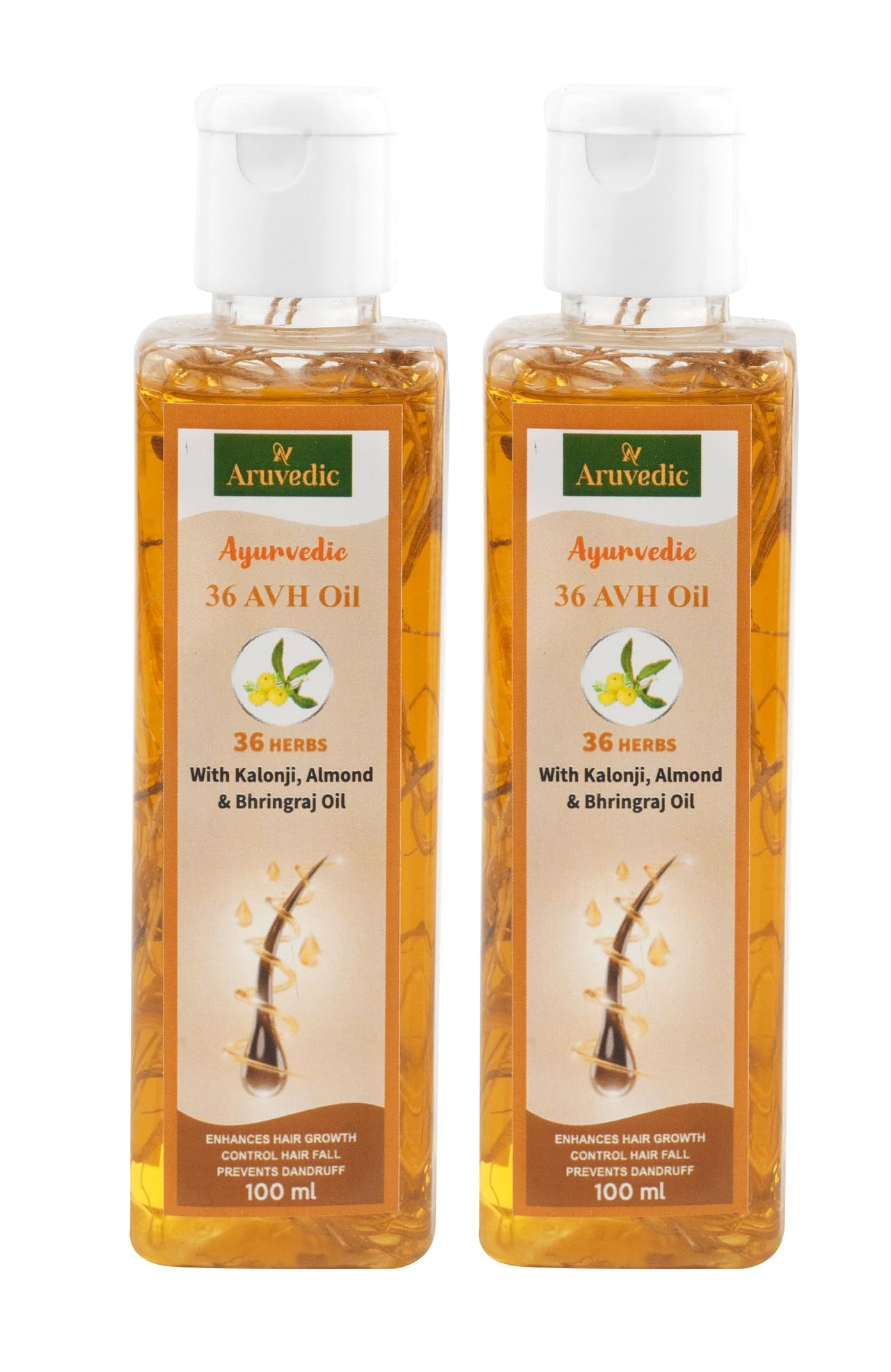 AV ARUVEDIC 36 AVH Ayurvedic Hair Oil (Pack of 2 Bottles)