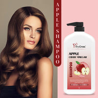 TryOnes Apple Cider Vinegar Shampoo with Natural Ingredients Frizz, Scalp Nourishment Shampoo for Hair Fall | No Sulphate No Paraben | For Men & Women – 1000ml