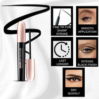 Lakyou Beauty Waterproof Long Lasting Matte Eyeliner | Smudge-Proof | 24-Hour Wear | Matte Finish | Bold & Precise Application | Pack Of 2