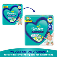 Pampers All round Protection Pants Style Baby Diapers, X-Large (XL) Size, 56 Count, Anti Rash Blanket, Lotion with Aloe Vera, 12-17kg Diapers