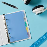 Avery Write & Erase Durable Plastic Mini Dividers for 3 Ring Binders and 7-Ring Binders, 5.5