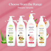 Meglow Pro-Care Moisturizer Body Lotion for Women/Men (500ml)–Enriched with Peach Extract | Body Lotion for Dry Skin | Deeply Hydrates with 48hrs Moisture Lock Technology