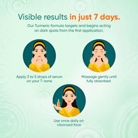 Himalaya Wellness Company Himalaya Dark Spot Clearing Turmeric Face Serum Organically Sourced Turmeric Reduce Dark Spots In 7 Days 10% Glycolic Acid & 2% Niacinamide 30Ml