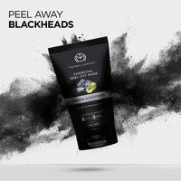 The Man Company De Tan Activated Charcoal Peel-Off Mask with Moringa, Gooseberry & Turmeric Powder Extract for Dead Skin, Blackhead & Tan Removal - 100gm*2