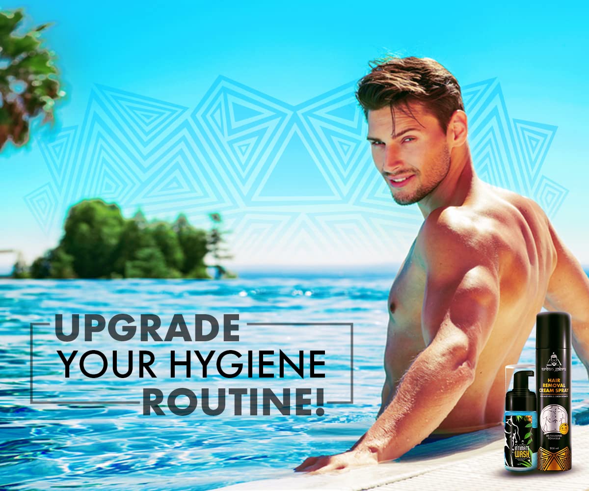 Urbangabru Hair Removal Cream Spray - 200 ml & Intimate Wash 100 ml - Body Care Kit