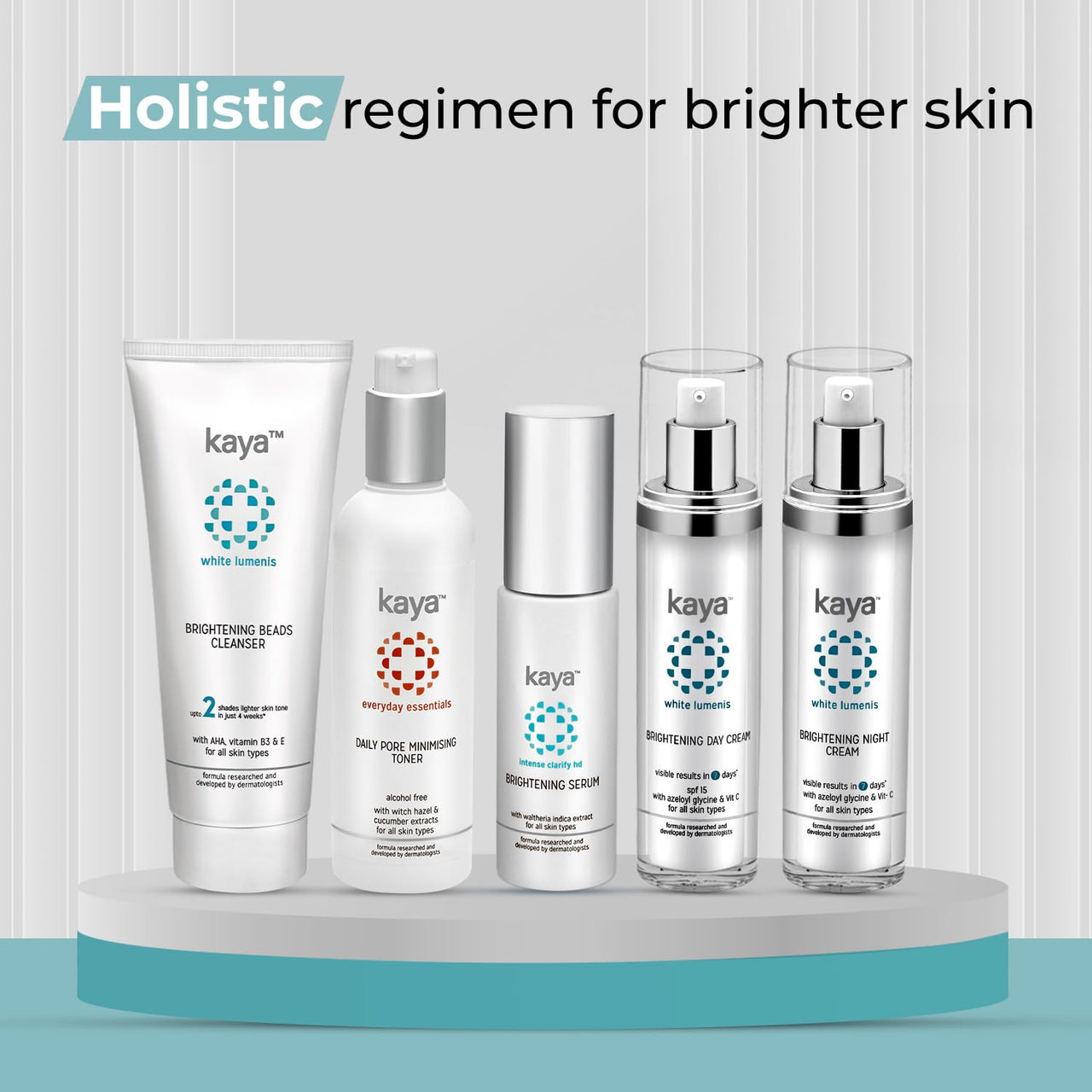Kaya Clinic Brightening Face Serum, 30ml Reduces Pigmentation & Dark Spots, Evens Skin Tone for All Skin Types